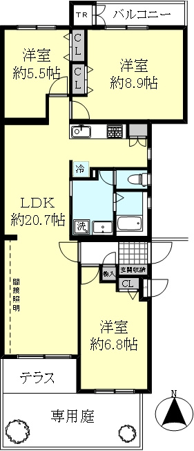 間取り：328000679496