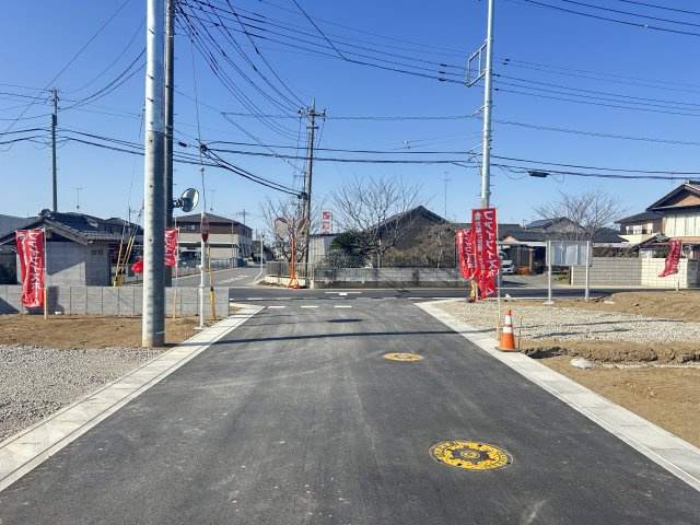 藤井上組（全12区画）12号地　協定道路：2026年1月撮影