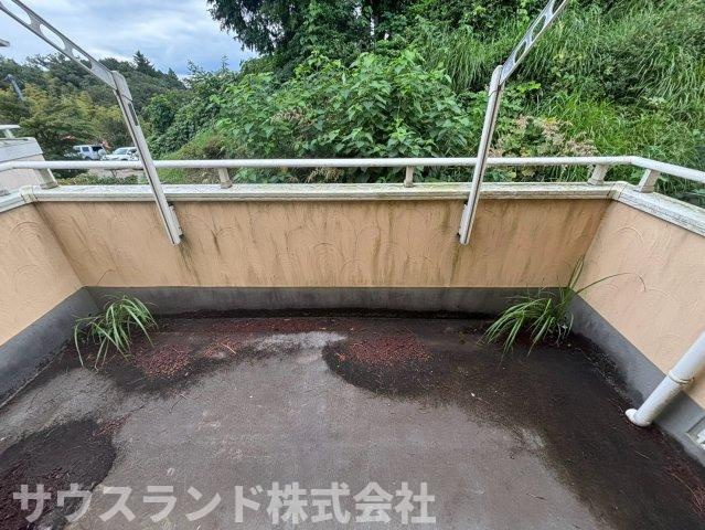 陽当たりの良い広々としたバルコニーです！お洗濯物や大きなお布団もたっぷりと干すことができ、お日様の匂いがするふかふかの仕上がりに。豊かな緑を眺めながら、外の空気を吸ってリフレッシュできる空間です♪