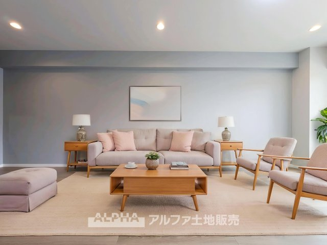【Blue　Moment】◆空を感じるひととき◆　空を見上げる時間が、暮らしに少しの余白をつくる。そんな穏やかな瞬間がここにある。※家具等はCGによるイメージです。家具小物は販売価格に含まれません。