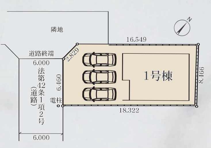 区画図は、土地の形状、境界、道路との関係を詳細に示す図面土地の正確な位置、面積、形状を把握し購入や建築計画の判断に不可欠です。区画整理や開発状況も示され、将来的な土地利用のイメージを掴む上でも重要。　