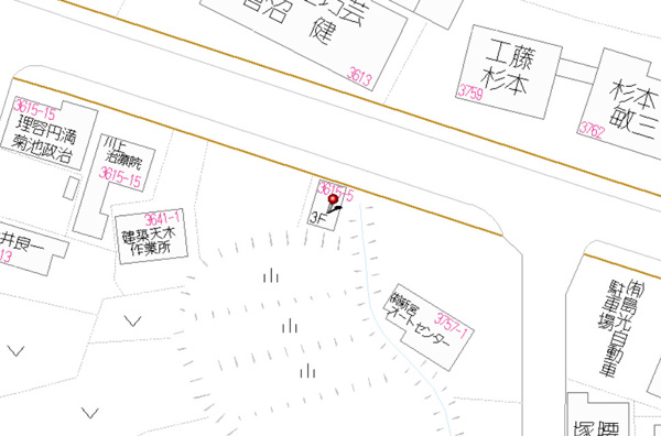 【戸建　高山市新宮町　580万の地図】