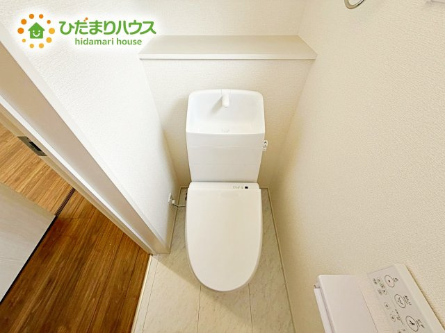 1・2階にトイレあるため、同時に利用でき混雑を避けられますね