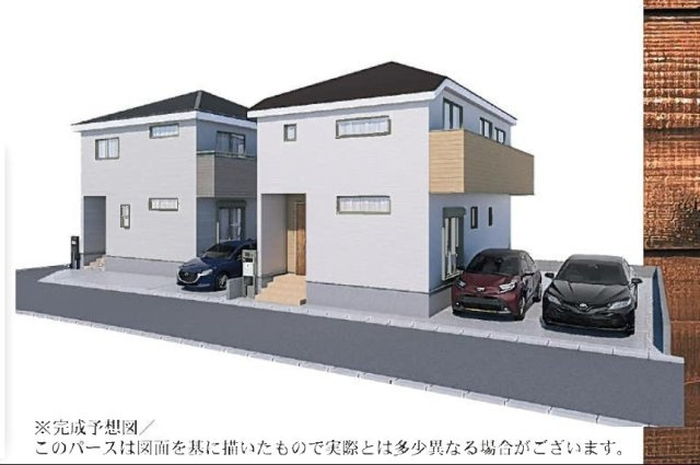 ※外観パースは図面を基に描いたもので、実際とは多少異なります。