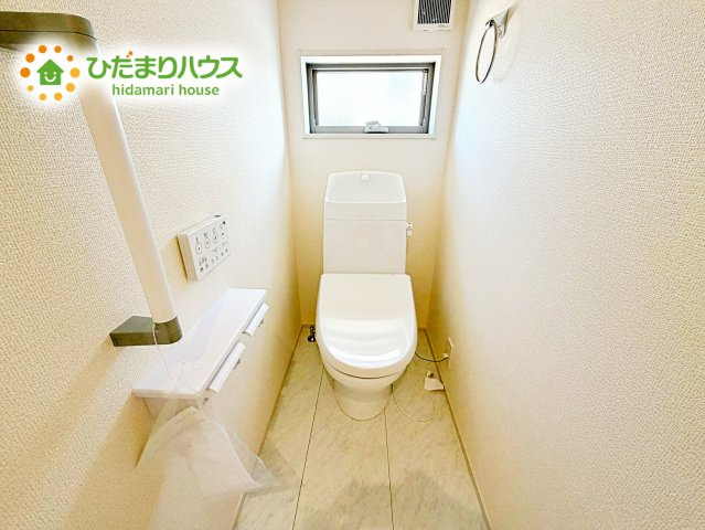 1・2階にトイレあるため、同時に利用でき混雑を避けられますね