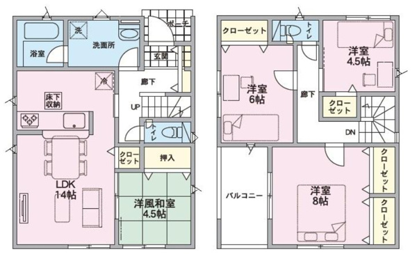 【新潟市秋葉区小須戸 第1 1号の間取り】