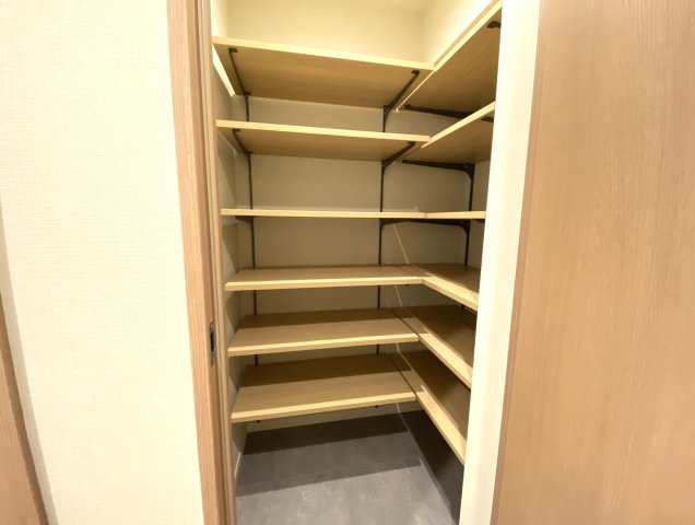 枕棚があることで多様なお洋服の収納にも対応しやすく大切なお洋服をきれいな状態で収納できます。