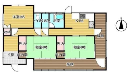 広々縁側は雰囲気も良く読書やティータイムなどいかがですか？