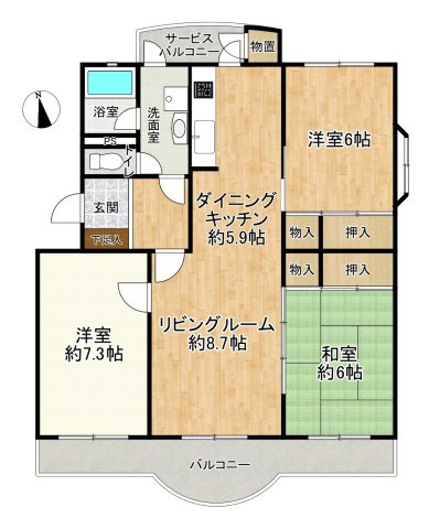 間取り：311001609698