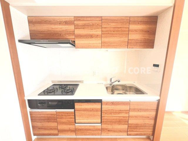 沢山の調理器具や調味料が収納でき、大きな流しもついてます　毎日のお料理が楽しみです。
