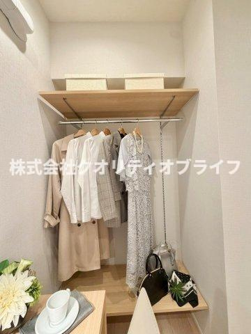 衣類備品等を保管しやすい収納スペース