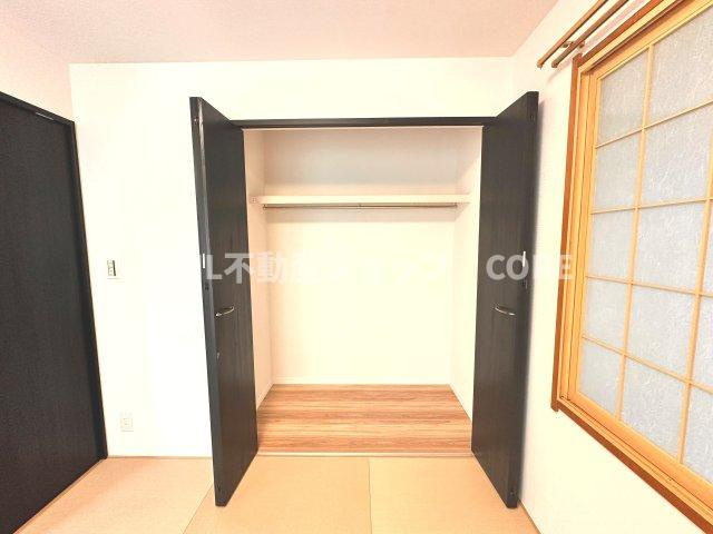 全居室にクローゼットを完備！居室空間をより広く隅々までお使いいただけますね。