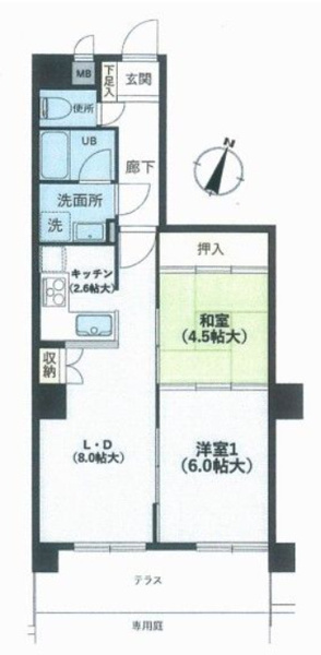 ネオハイツ筑紫丘の間取り