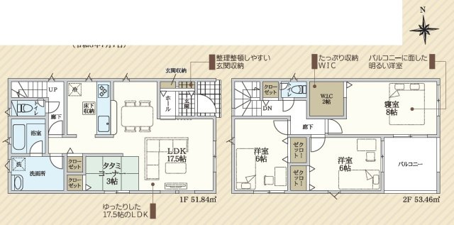 効率的かつ暮らしのことをしっかり考えた間取りです