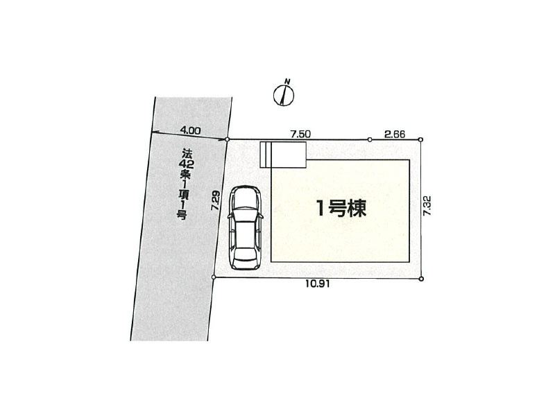第一種低層住居専用地域ならではの落ち着いたエリア。※図面を基に作成しています。現況と異なる場合は現況を優先いたします。