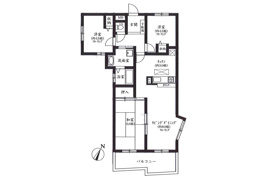 日野市三沢の中古マンションの間取り