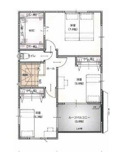 効率的かつ暮らしのことをしっかり考えた間取りです