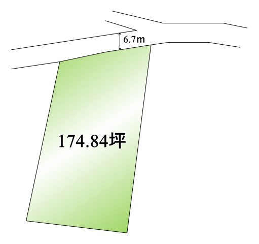 【南アルプス市上宮地　売地の間取り】