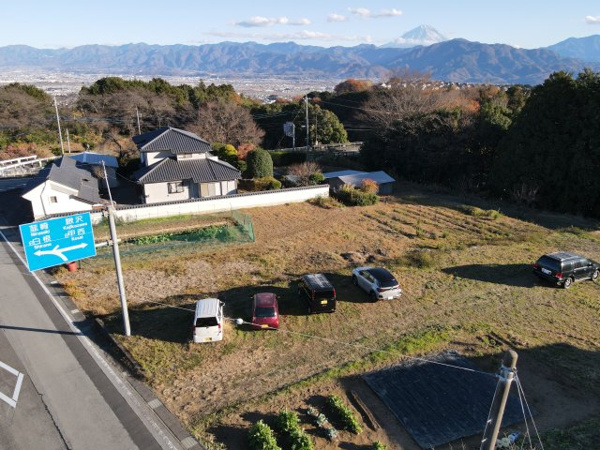 【南アルプス市上宮地　売地の外観】