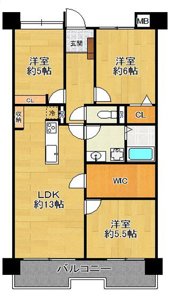 間取り：328000623327