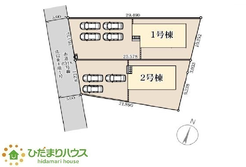 駐車スペース4台分ございます。