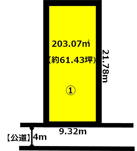 【 005-1 西蒲区巻甲（東6区）売地の間取り】