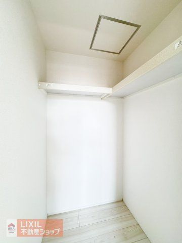 【収納】現地完成写真。しっかり収納がついております！