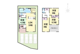 クレイドルガーデン 福井市上森田 第3の間取り