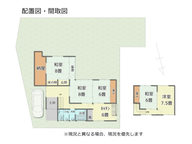 敷地概略図、配置図