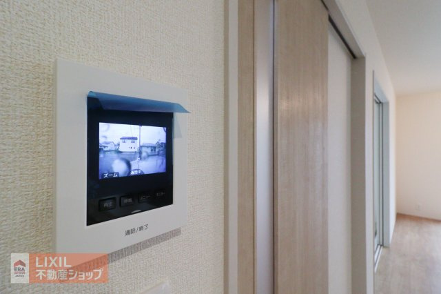 【TVインターホン】現地完成写真。カラーTVインターホン。