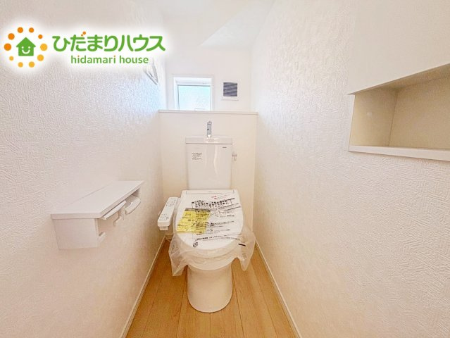 1・2階にトイレあるため、同時に利用でき混雑を避けられますね