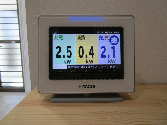 太陽光発電5.4kw（売電5月度691kWh/20730円）