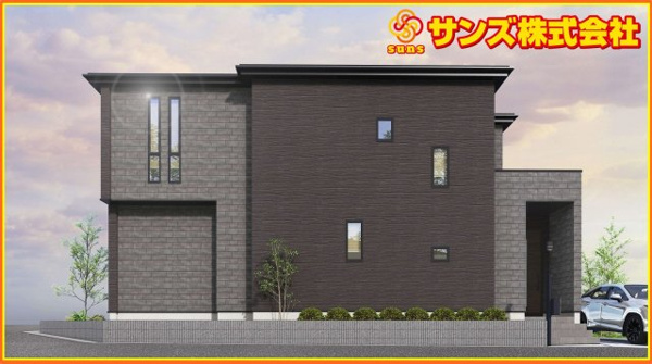 【郡山市菜根３丁目　　　１号棟　　　桜小学校、郡山第３中学区の外観】