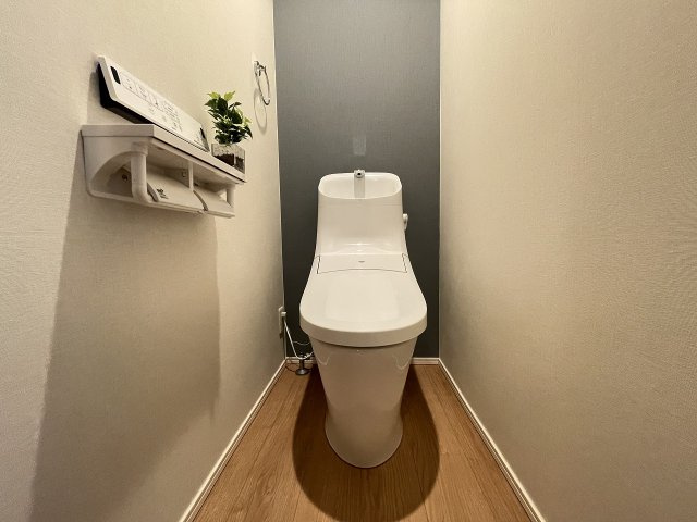 トイレが2か所あるので混みがちな朝も安心です　