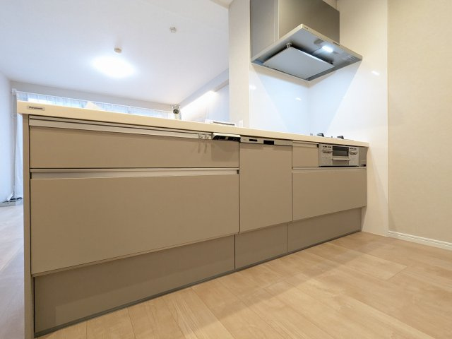 キッチンは、家事を楽にしてくれる食器洗浄乾燥機や3口コンロ、お料理の時に便利な浄水器、お手入れしやすいレンジフードなどの機能満載です♪