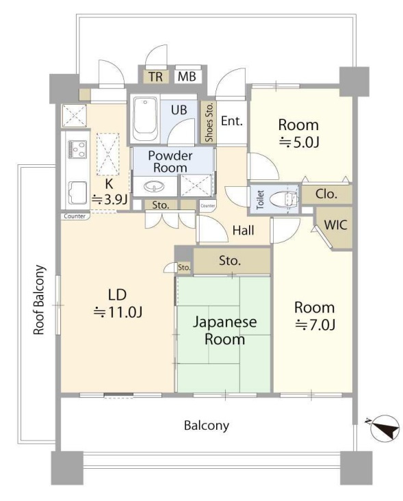 間取図です