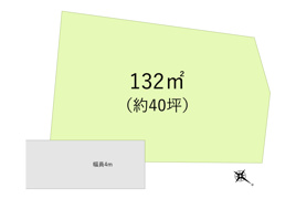朝霞市根岸台の土地の間取り