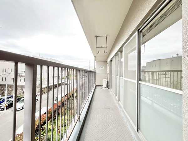 北摂マンションのバルコニー