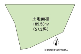 横浜市金沢区富岡東6丁目 建築条件なし土地の間取り