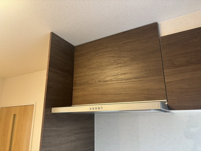 お手入れのしやすいレンジフードです。