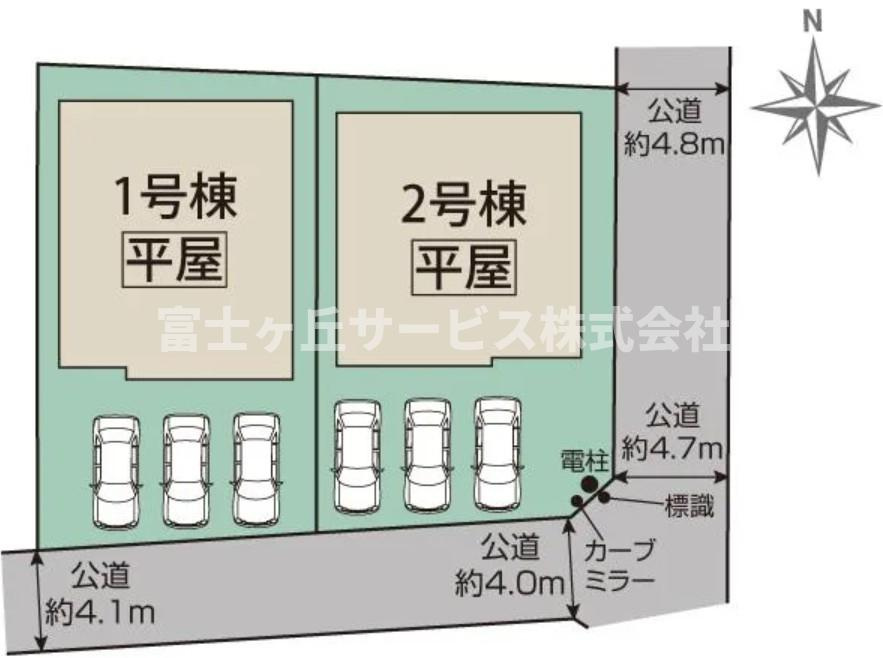 2号棟の区画図です
