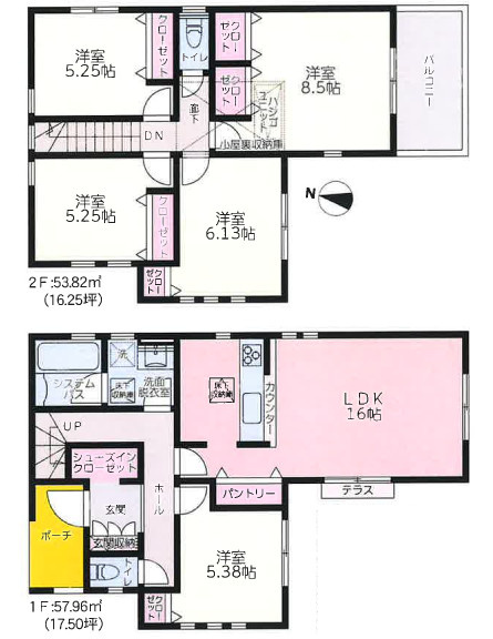 5LDKは、リビングダイニングキッチンと5つの居室がある間取りで、大家族や二世帯住宅に最適です。広々としたリビングで家族団らんを楽しみ、個室でプライベートな時間も確保でき、快適な生活を実現できますよ。
