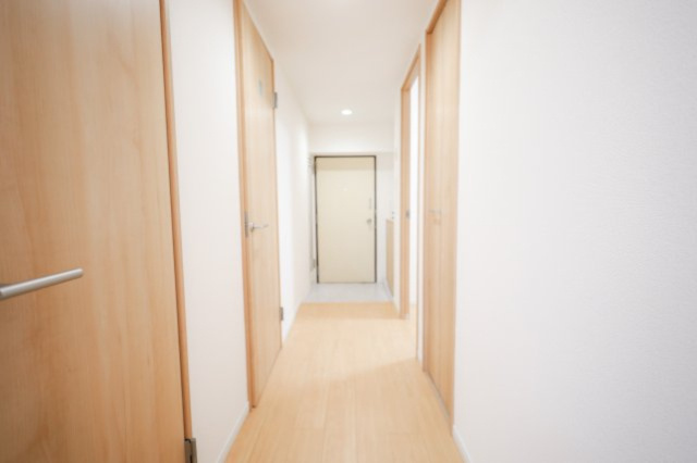【玄関・廊下】建具等も交換歴がございますのでさわやかな木目調のカラーです！