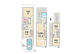 中京区西ノ京伯楽町の間取り