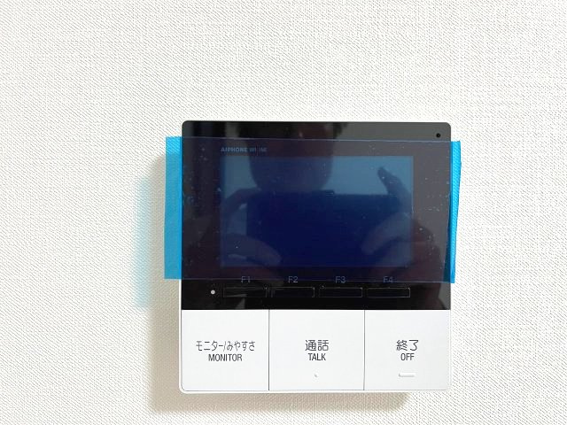 防犯性の高いTVモニター付きインターホン。