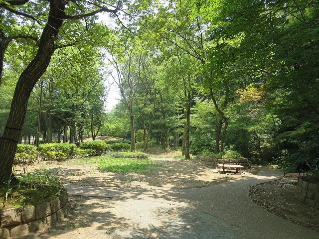 雨の日にも遊べるログハウスのある霧が丘公園まで徒歩9分