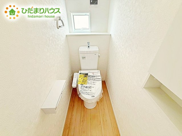 1・2階にトイレあるため、同時に利用でき混雑を避けられますね