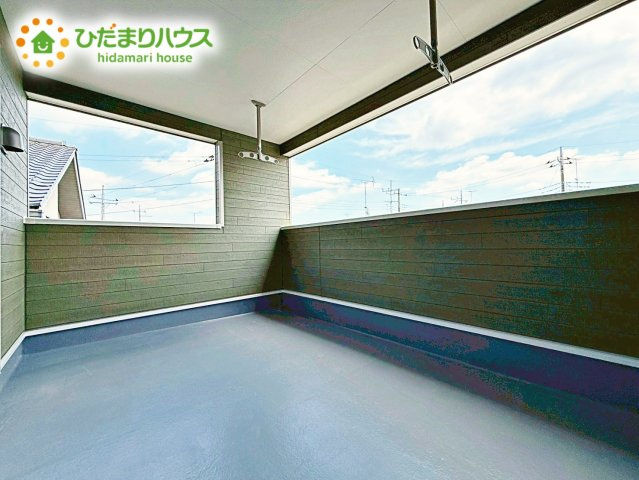人気が高いインナーバルコニーを採用♪天候を気にせず洗濯物を干せ、紫外線も気にせずに済みます(*^^)v