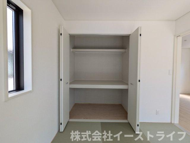 同社施工写真　和室には押入れが付いてるので、来客用の布団も収納できます！