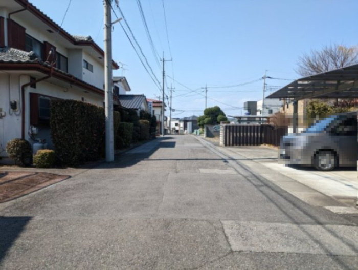 現在は私道ですが、区画整理完了時に公道になります